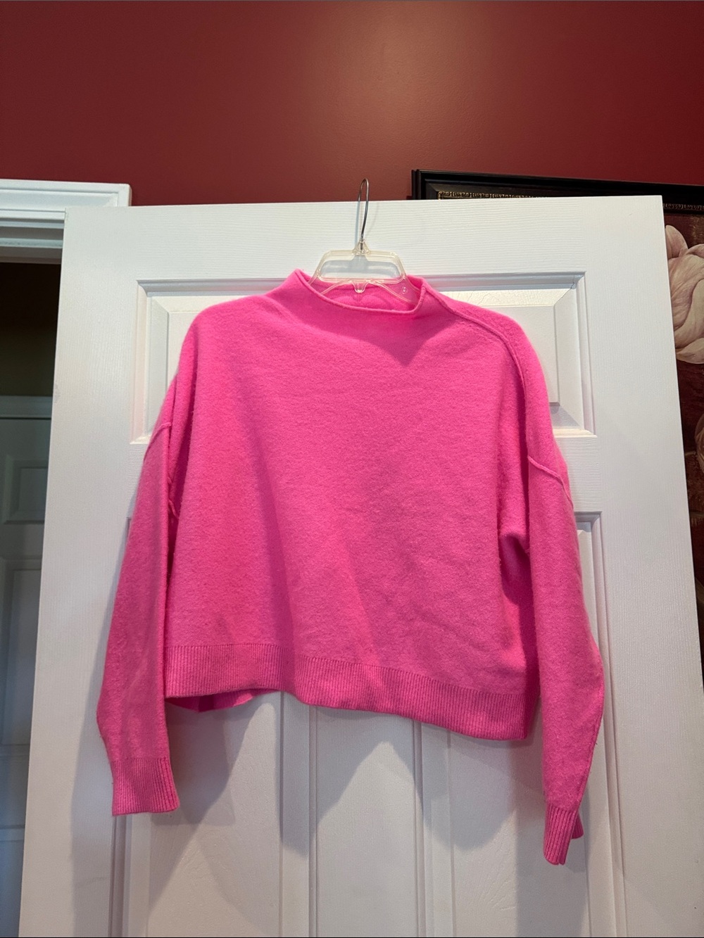 Pilcro Hot Pink Knit Sweater Top